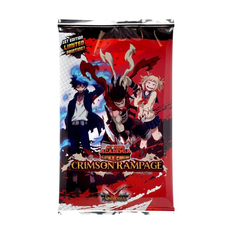 Product My Hero Academia Collectible Card Game Booster Pack Series 02 Crimson Rampage image