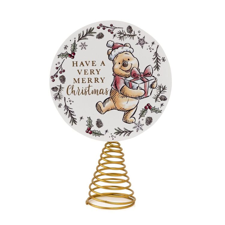 Product Disney Winnie Tree Topper "Have a Very Merry Christmas" image
