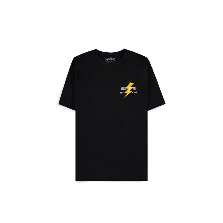 Product Pokemon Pikachu Electrifying Line Art Men's Short Sleeved Loose Fit T-shirt image