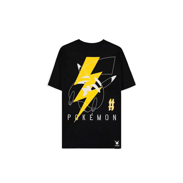 Product Pokemon Pikachu Electrifying Line Art Men's Short Sleeved Loose Fit T-shirt image