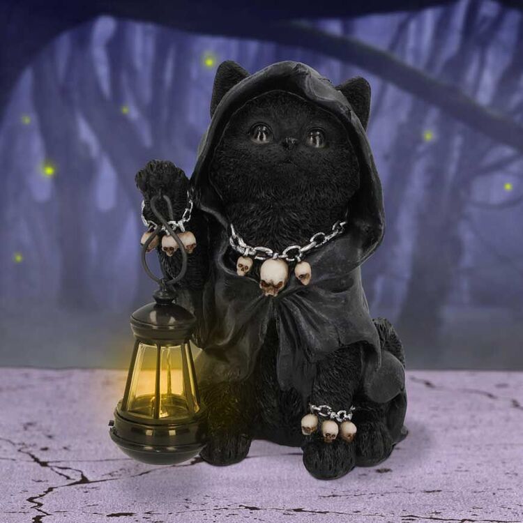 Product Nemesis Now Adult: Gothic - Reapers Feline Lantern Figure (18.5cm) image