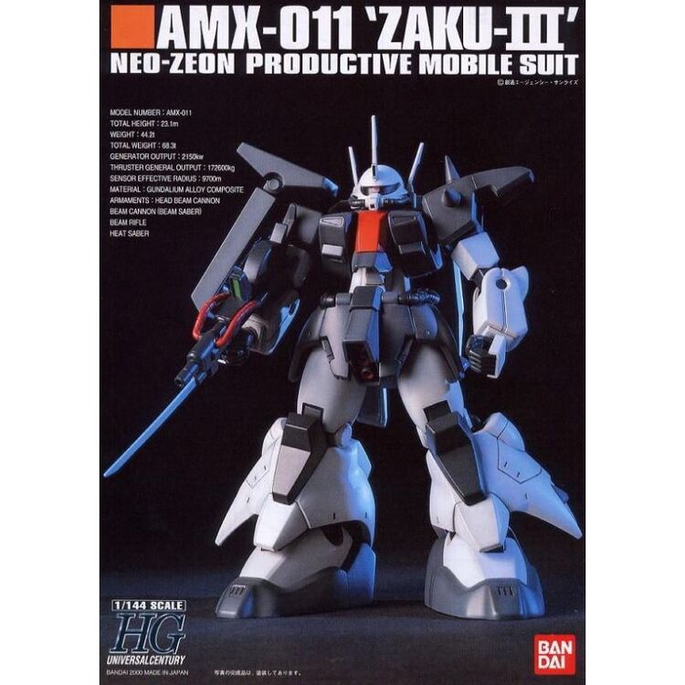 Product GUNDAM HGUC AMX-011 Zaku III 1/144 - Model Kit MIX image