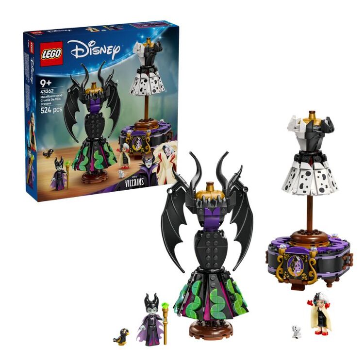 Product LEGO® Disney Classic: Villains Τα Φορέματα της Maleficent και της Κρουέλα ντε Βιλ (43262) image
