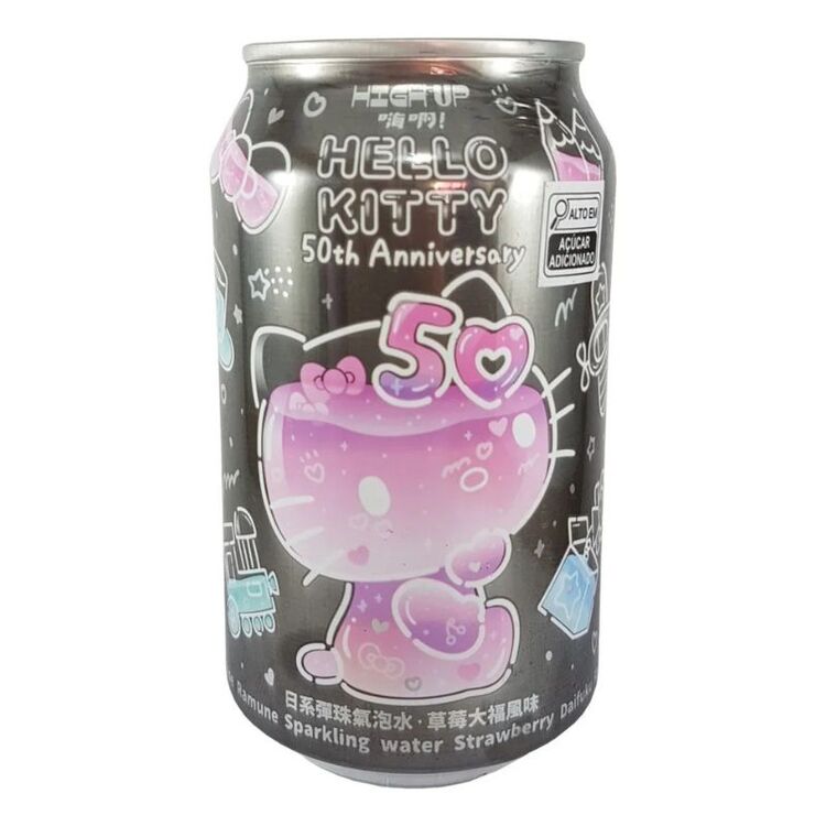Product Ramune High Up Sparkling Water Hello Kitty 50th Anniversary Strawberry Flavour Random Pick image