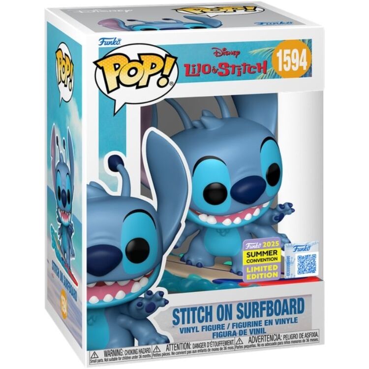 Product Φιγούρα Funko Pop! Lilo and Stitch - Stitch on Surfboard (Convention Special Edition) image