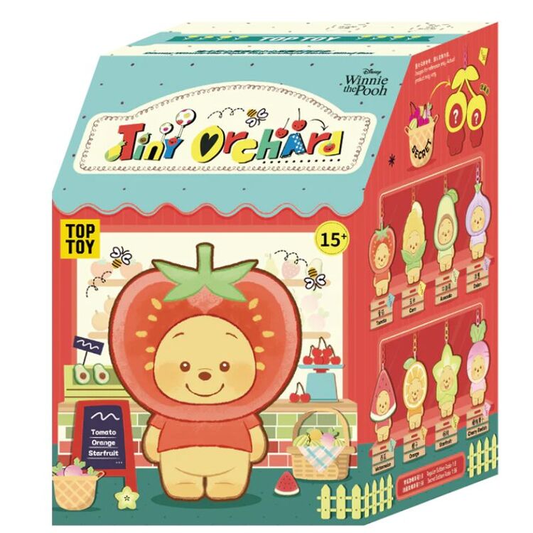 Product Λούτρινο Μπρελόκ Disney Winnie The Pooh - Tiny Orchard Fruit Keychain Series Blind Box (1pc) 1τμχ Τυχαία Επιλογή image