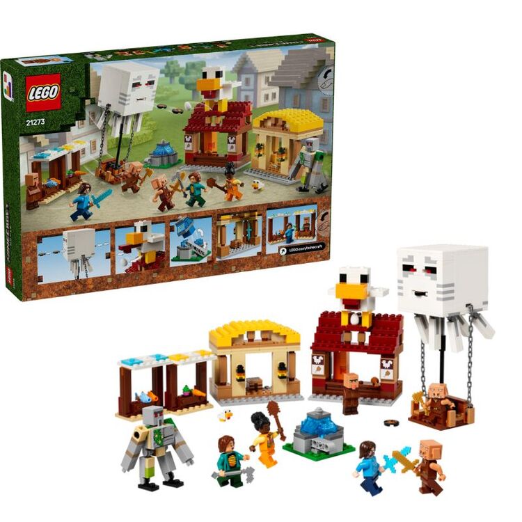 Product LEGO® Minecraft: Επίθεση του Αερικού-Αερόστατου στο Χωριό (21273) image