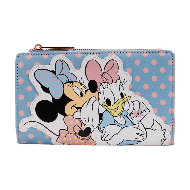 Product Disney Minnie Daisy Pastel Color Block Dots Flap Wallet image