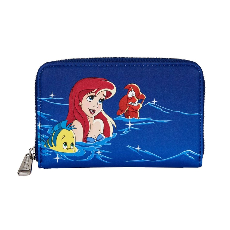 Product Loungefly Disney The Little Mermaid Ariel Fireworks Zip Around Wallet image
