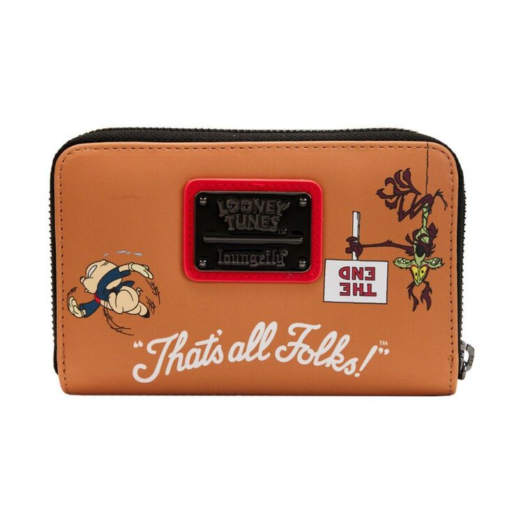 Product Loungefly Looney Tunes That's All Folks Zip Around Wallet image