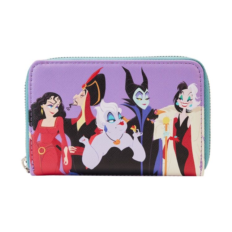 Product Loungefly Disney  Villains Color Block Zip Around Wallet image