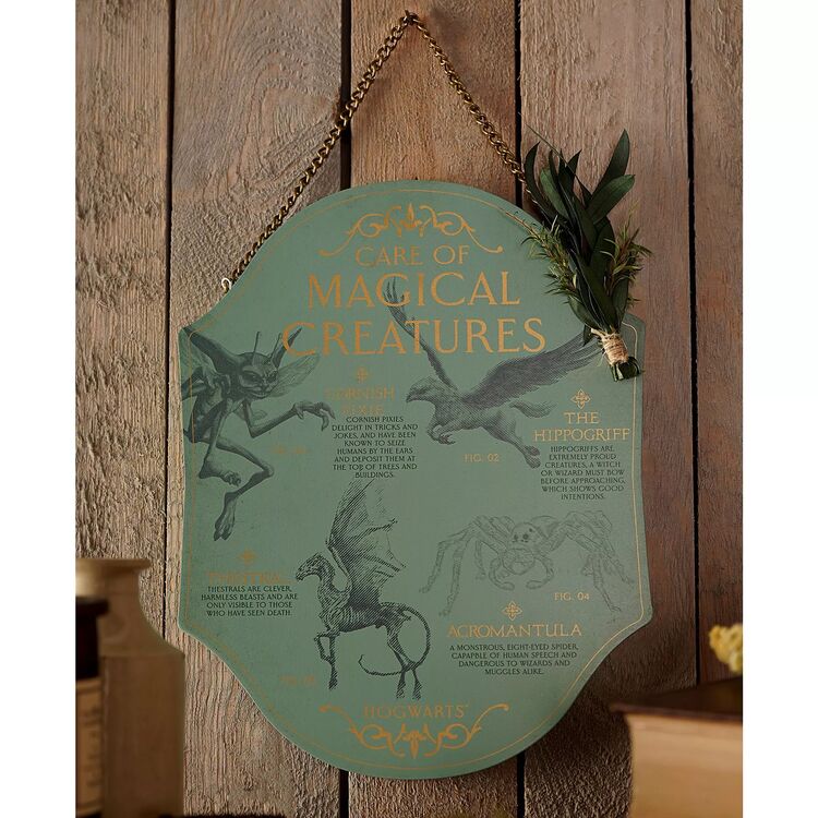 Product Harry Potter Herbology Plaque Magical Creatures image