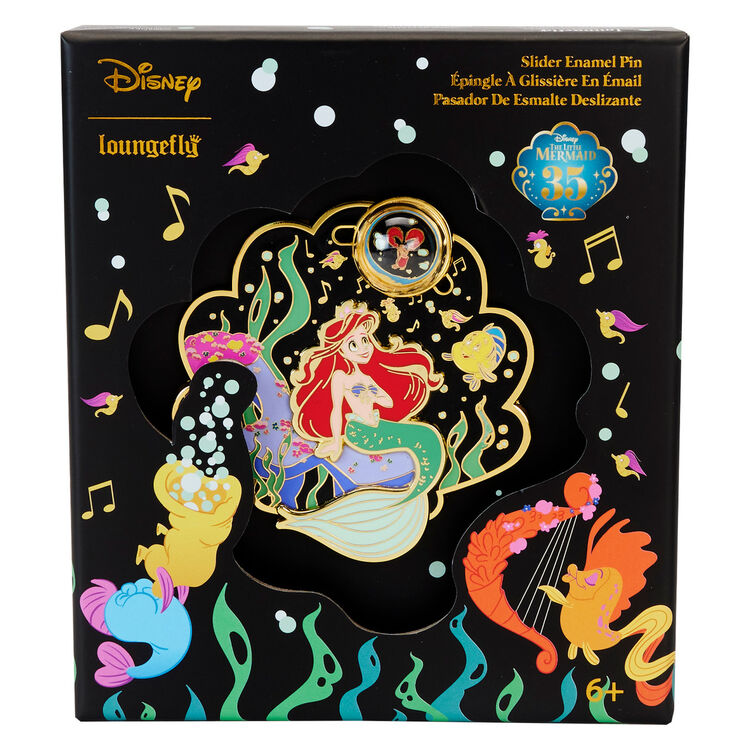 Product Loungefly Disney The Little Mermaid 35ThAnniversary Life Is The Bubbles Collector Box Pin image