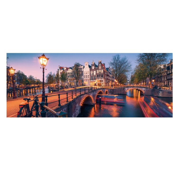 Product Ravensburger Puzzle: Panorama - Evening in Amsterdam (1000pcs) (12000446) image
