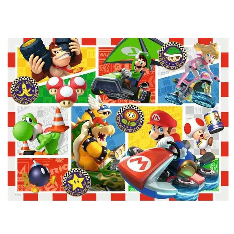 Product Παζλ Ravensburger Puzzle: Super Mario - Mario Kart (150XXL pcs) (12004143) image